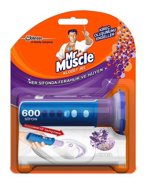 Mr. Muscle Active Clean Toilet Blocks Jel Lavender 36 ml