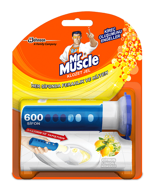 Mr. Muscle Aktif Temiz Tuvalet Blokları  Jel Limon 36 Ml