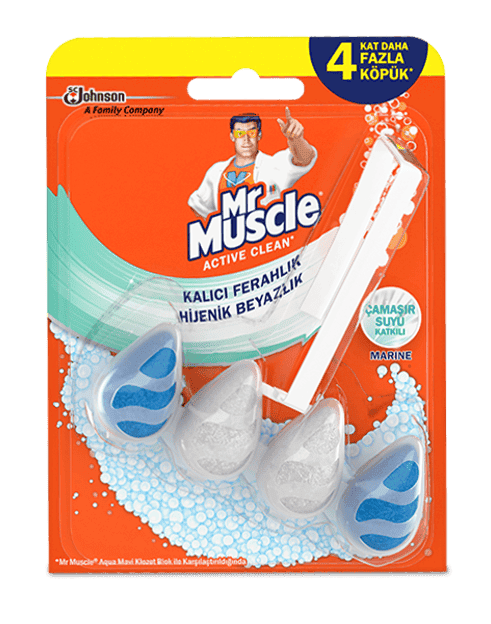 Mr. Muscle Active Clean Toilet Blocks Marine (Ball) 37 gr