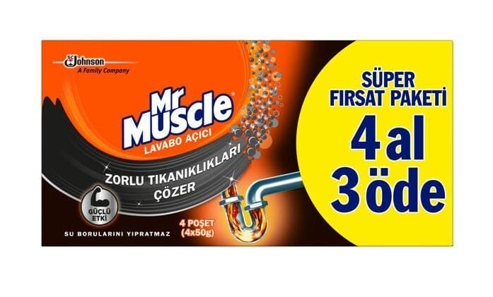 Mr. Muscle Drain Granules 4x50 gr 