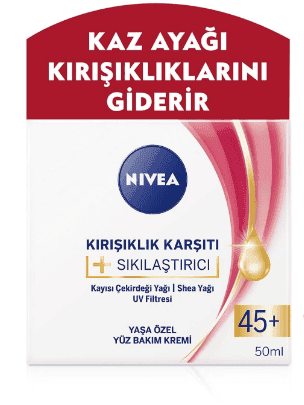 Nivea Yüz Bakım Kremi Yaşlanma Karşıtı Sıkılaştırıcı 45+ 50 Ml