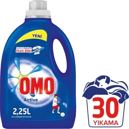 Omo Liquid Detergent Active 2250 ml 
