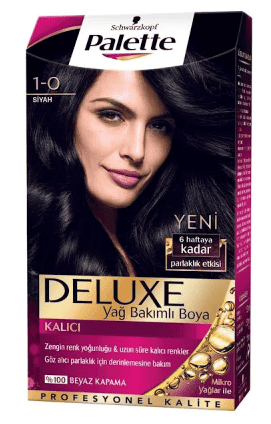 Palette Deluxe Saç Boyası Siyah 1-0 1 Adet