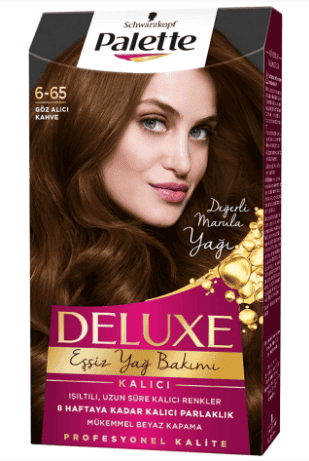 Palette Deluxe Hair Dye Eye-Catching Brown 6-65 1 pcs