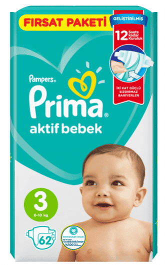 Pampers Prima No3 62 pc 