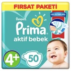 Pampers Prima No4+ 50 Adet 