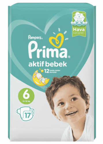 Pampers Prima No6  17 Adet 