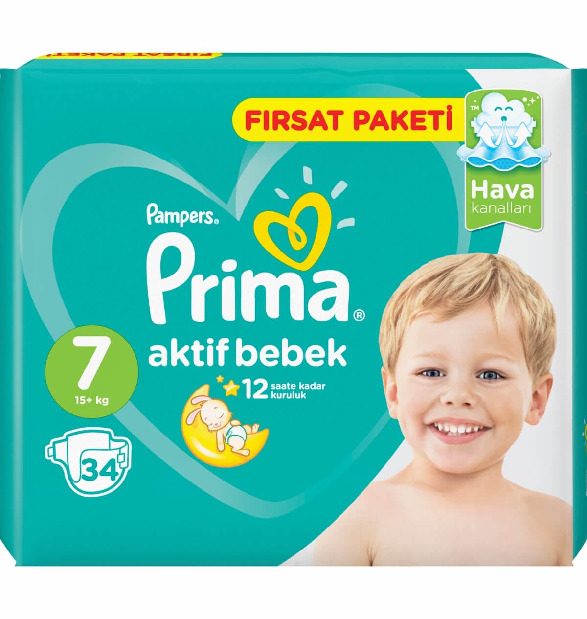 Pampers Prima No7 34 pc 