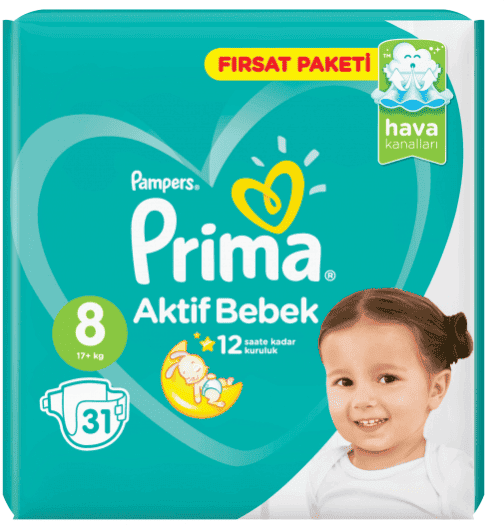 Pampers Prima No8 31 Adet 