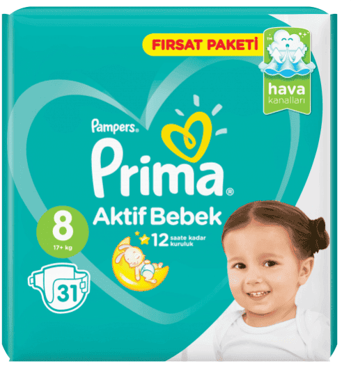 Pampers Prima No8 31 pc 