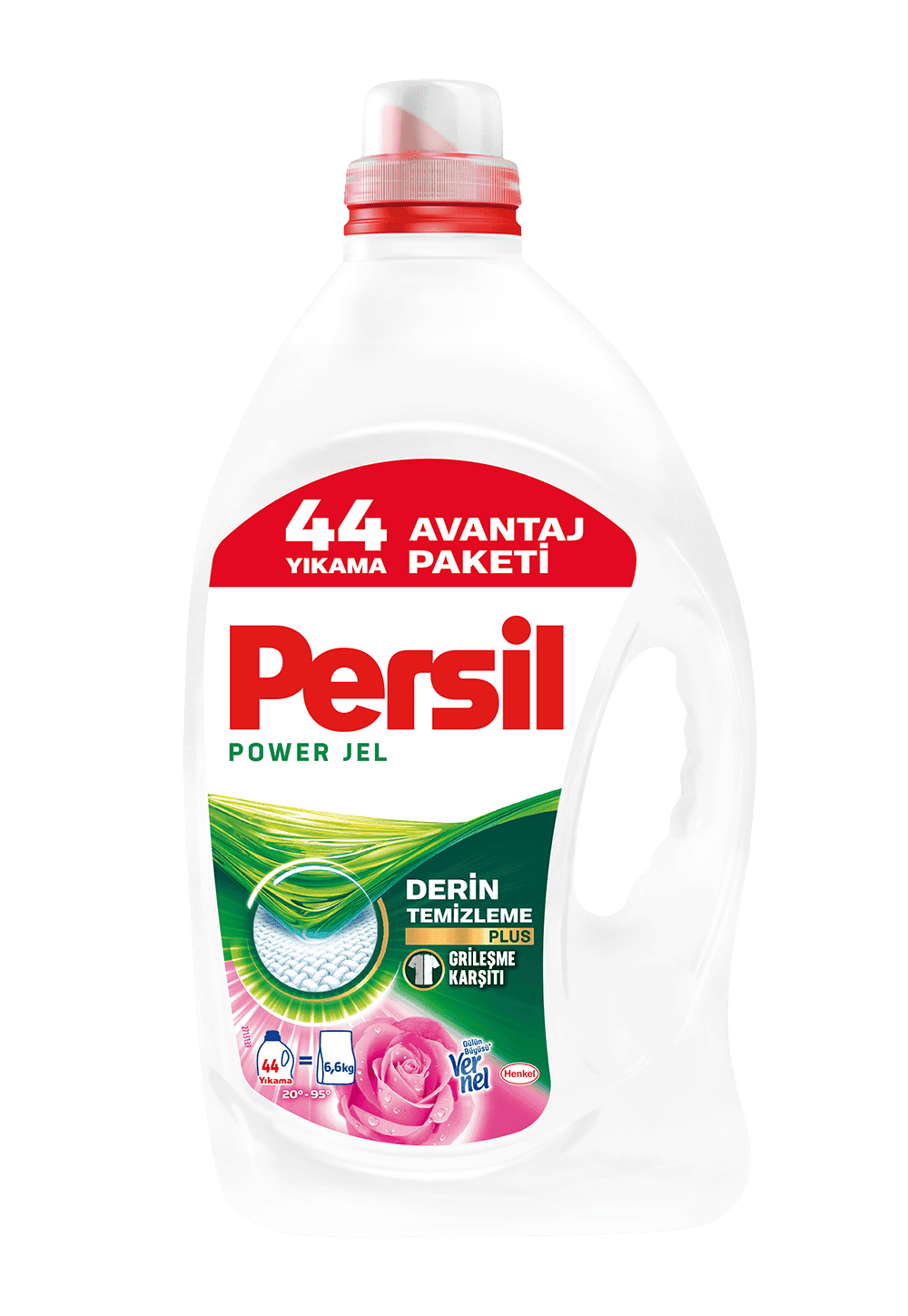 Persil Power Gel Rose 44 Wl 3080 ml