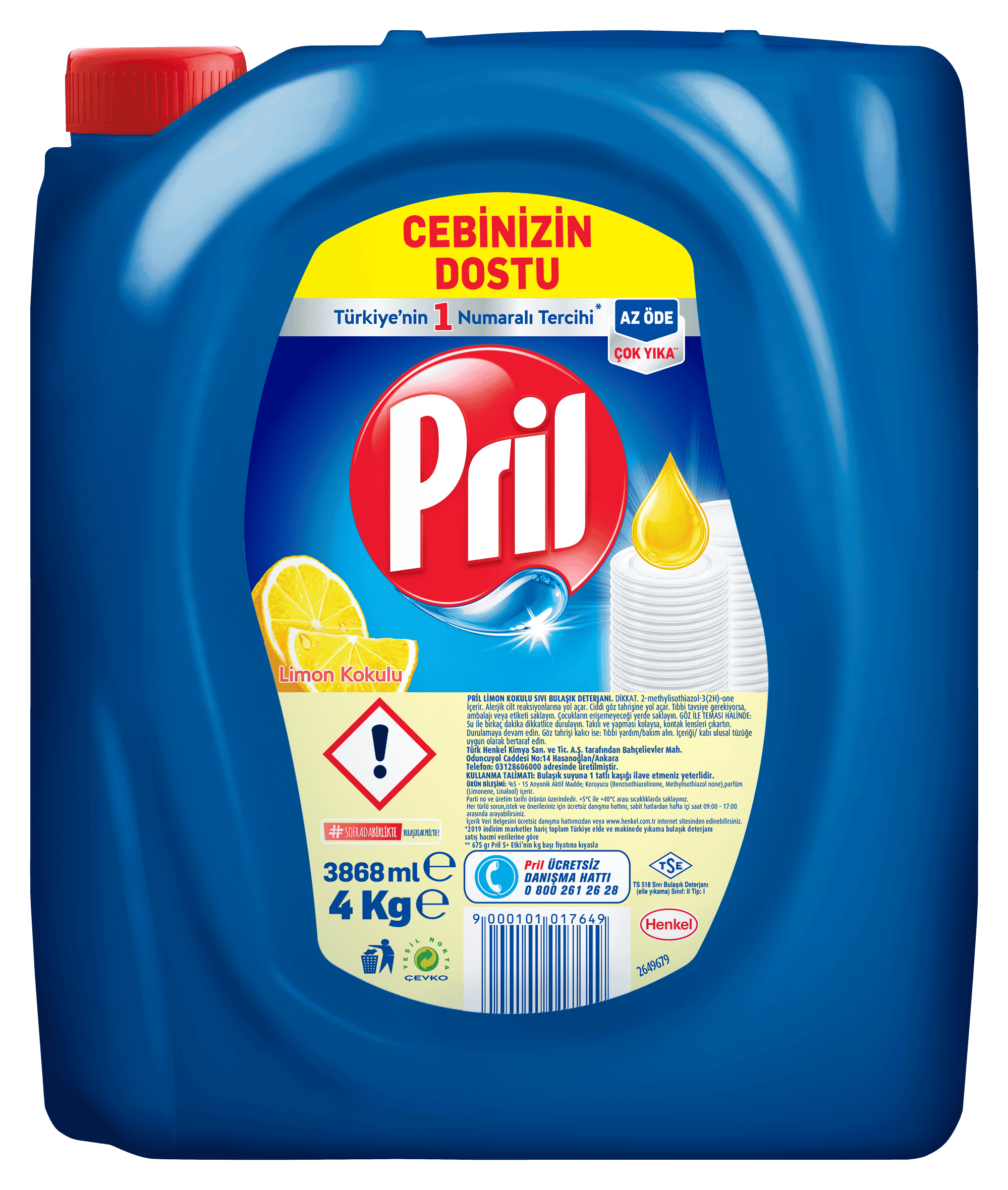 Pril Liquid Lemon 4 kg 