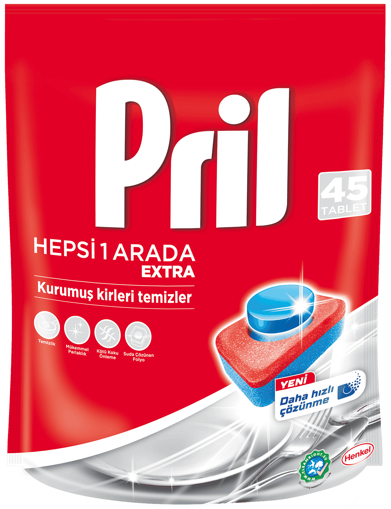 Pril Tablet Hepsi Bir Arada 45 Adet 