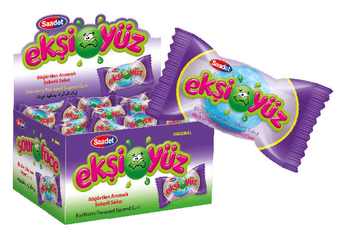 Saadet Ekşiyüz Blackberry Flavoured Bubble Gum 4.2 gr 