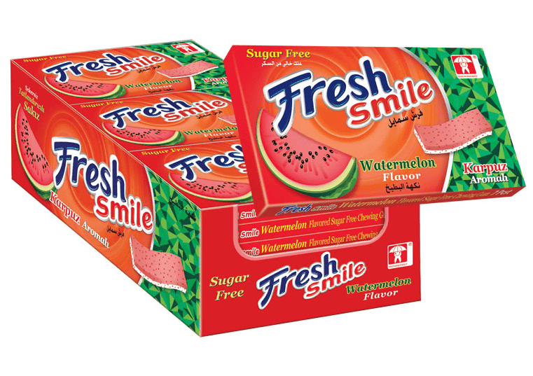 Saadet Fresh Smile Karpuz Aromalı Şekersiz Sakız 14 Gr