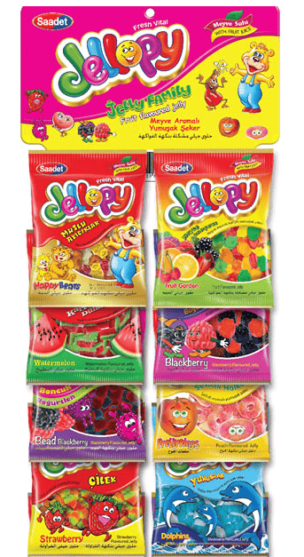 Saadet Jelly Jellopy Mix Gummy Candies 100 gr 