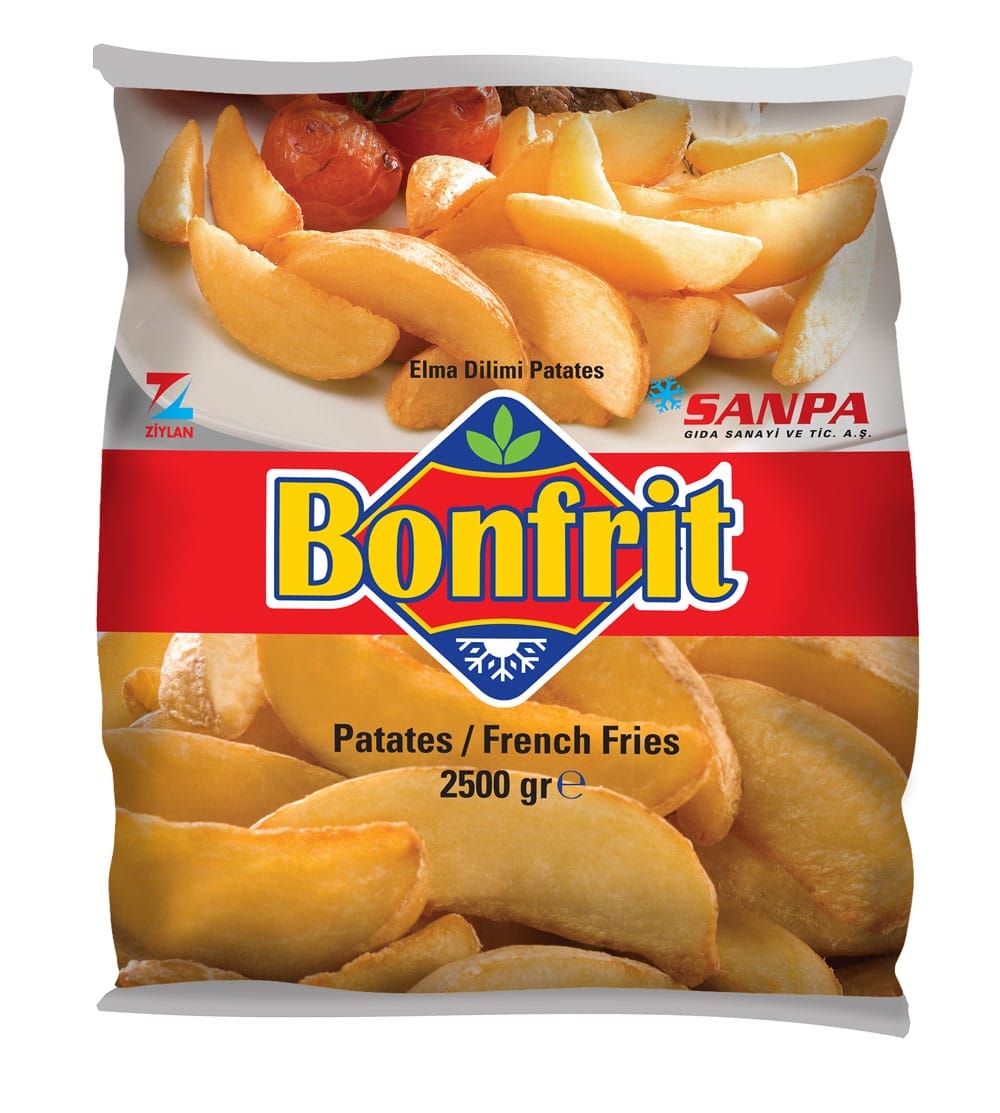 Sanpa Gıda Patates Kızartması Bonfrit (Elma Dilim) 2500 Gr