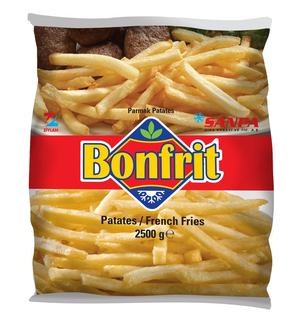 Sanpa Gıda Patates Kızartması Bonfrit (Parmak Cipsi) 2500 Gr
