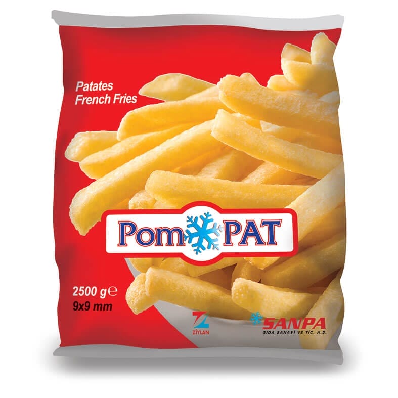 Sanpa Gıda Patates Kızartması Pompat (Parmak Cipsi) 2500 Gr