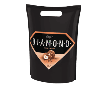 Şölen Diamond Sütlü Çikolata Kaplı Bütün Ve Fındık Kremalı Gofret 250 Gr