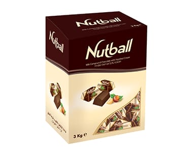 Şölen Nutball Milky Compound Chocolate With Hazelnut Cream 3 kg 