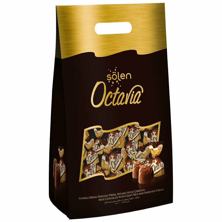 Şölen Octavia Çeşitli Krema Dolgulu Çıtır Pirinçli Sütlü Ve Bitter Çikolata 500 Gr