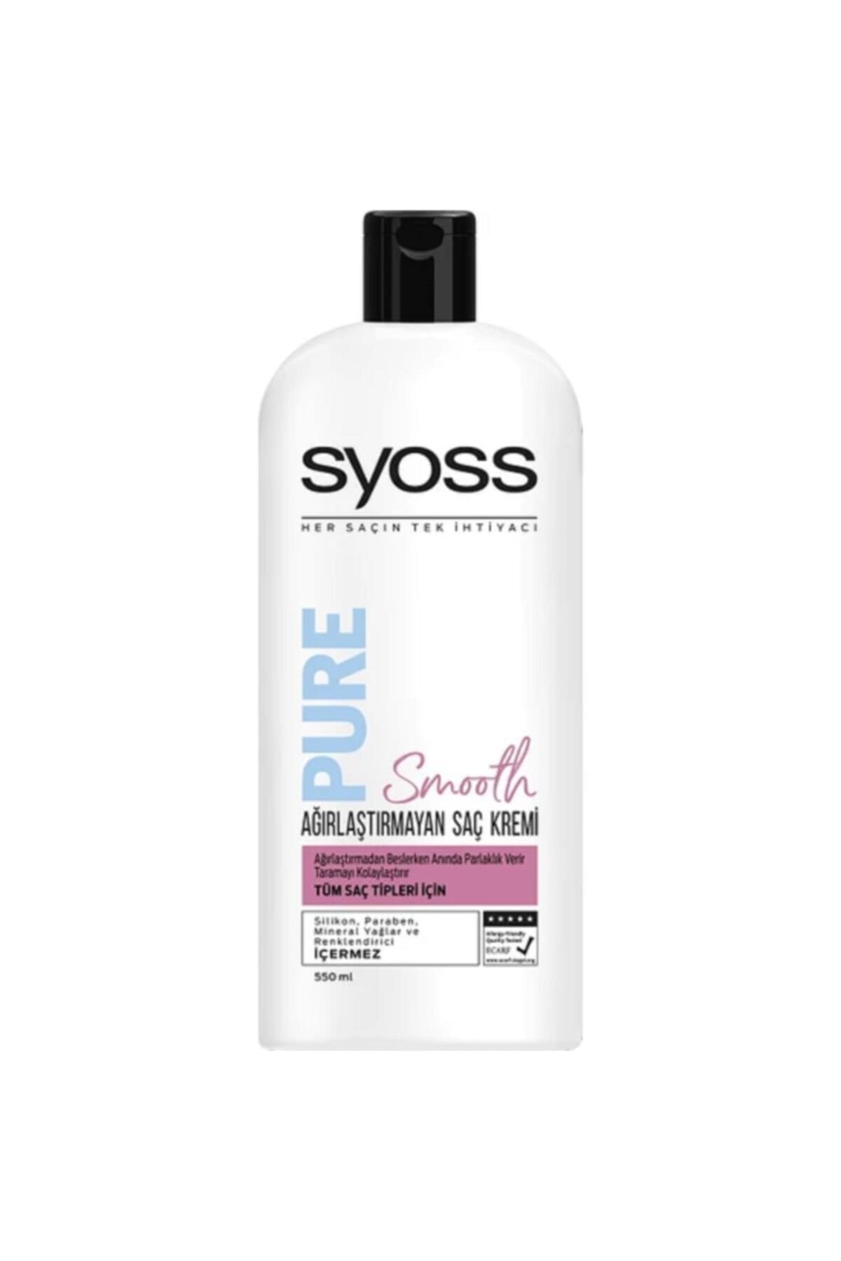 Syoss Pure Shampoo Smooth Lightweight Conditioner 550 ml 