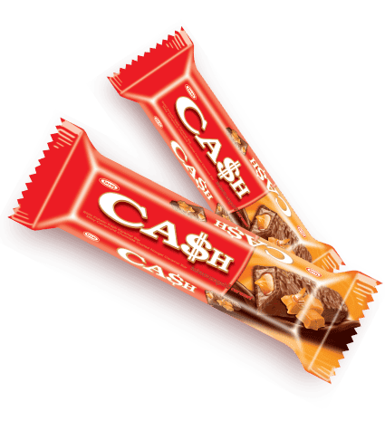 Tayaş Milk Cocoline Coated Nuga Caramel Bar Cash 20 gr 