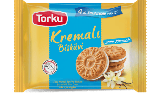 Torku Plain Cream Biscuit 4X76 gr 