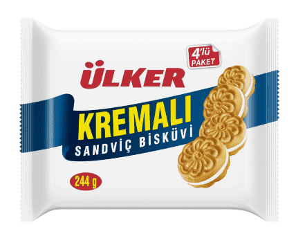 Ülker Cream Sandwich 4 Pieces 244 gr