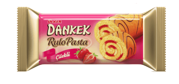 Ülker Dankek Rulo Pasta Çilekli 235 Gr