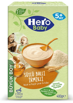 Ülker Hero Baby Sütlü Ballı İrmikli Bebek Maması 400 Gr