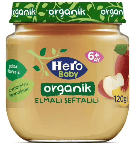 Ülker Hero Baby Organic Apple Baby Food 120 gr