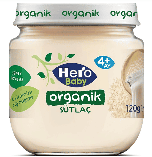 Ülker Hero Baby Organic Rice Pudding Baby Food 120 gr