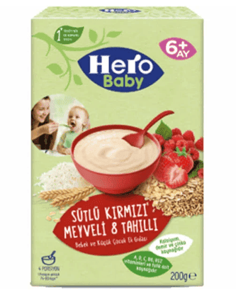 Ülker Hero Baby Kırmızı Meyveli Bebek Maması 200 Gr