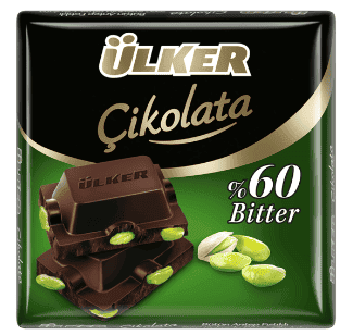 Ülker Square Chocolate With Pistachio 65 gr