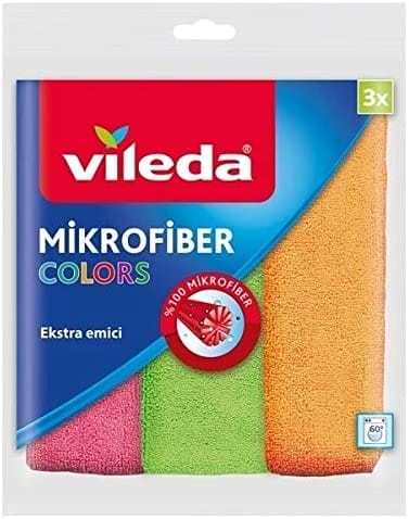 Vileda Microfiber Colours Xl Temizlik Bezi 3'lü