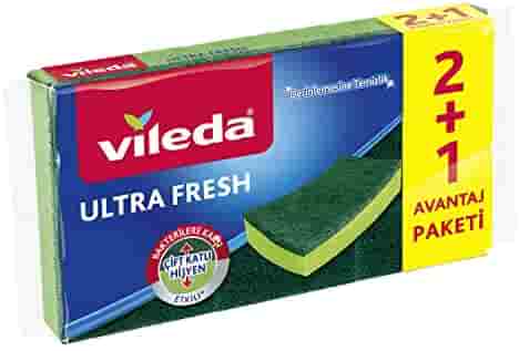 Vileda Ultra Anti-Scratch Corrugated Sponge 2 pc 