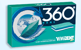 Vivident 360 Mint Gum 33 gr