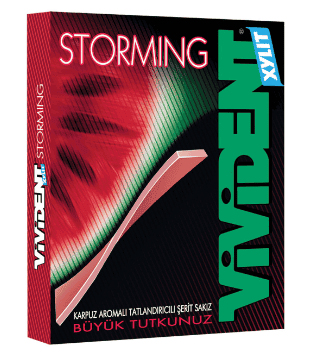 Vivident Storming Gum With Watermelon 33 gr