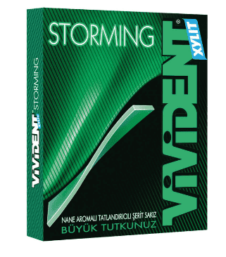 Vivident Storming Mint Gum 33 gr