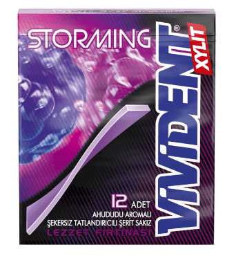 Vivident Storming Raspberry Flavored Gum 33 gr