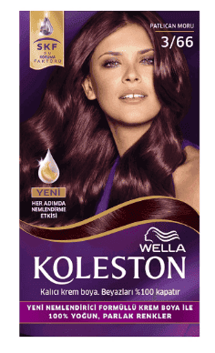 Wella Koleston Hair Dye No 3.66 Eggplant Purple 1 pcs