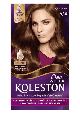 Wella Koleston Hair Dye No 5.4 Light Chestnut 1 pcs