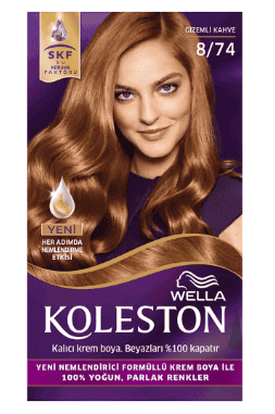 Wella Koleston Hair Dye No 8.74 Mysterious Brown 1 pcs