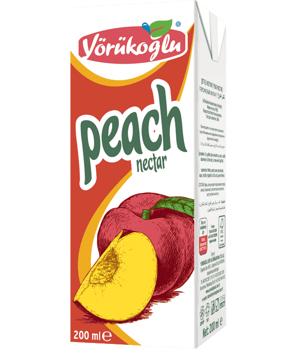 Yörükoğlu Fruit Juice Peach Nectar 200 ml 