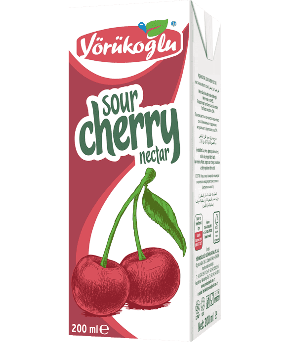 Yörükoğlu Fruit Juice Sour Cherry Nectar 200 ml 