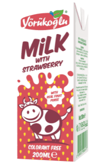 Yörükoğlu Milk With Strawberry 200 ml 